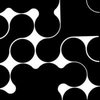 Abstract geometric pattern black bauhaus vector