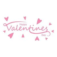 Happy Valentines Day typography vector