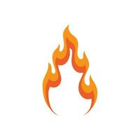 logo de llama de fuego vector