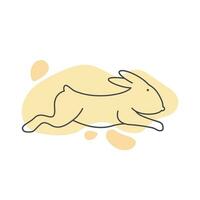 Rabbit illustration design vector