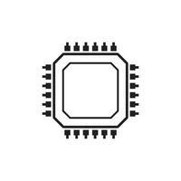 Processor logo icon vector