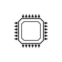 Processor logo icon vector