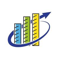 logotipo de finanzas empresariales vector