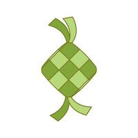 Ketupat or rice dumpling vector