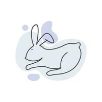 Rabbit illustration design vector