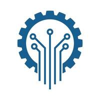 Gear technology logo vector