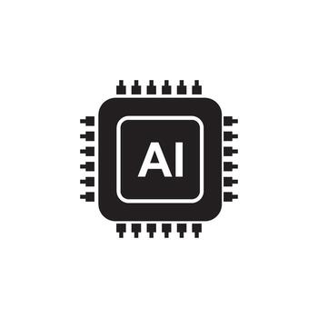 Processor logo icon vector