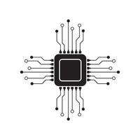 Processor logo icon vector