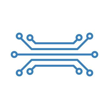 Processor logo icon vector