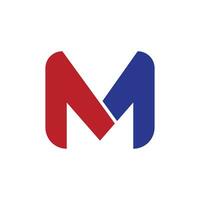 logotipo de la letra m vector