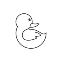 Duck logo vector