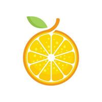 logo de fruta naranja vector