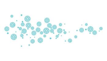 Abstract Snowflakes background vector