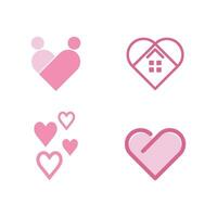 Love logo icon and symbol vector