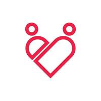 Love logo icon and symbol vector