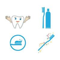 Toothbrush logo illustration vector