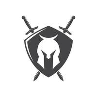 Spartan helmet logo vector