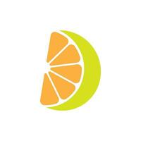 Orange fruit logo vector