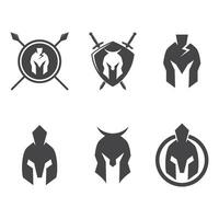 Spartan helmet logo vector