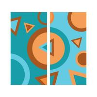 Abstract shape background vector