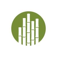 Bamboo tree logo vector