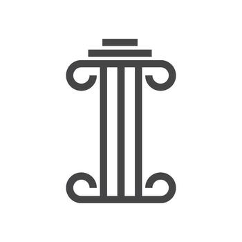 diseño de logotipo de columna vector