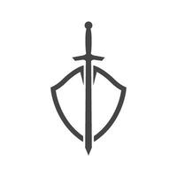 espada icono ilustración vector