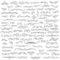 Vector graphic elements for design vector elements. Swirl elements decorative illustration. Classic calligraphy swirls, greeting cards, wedding invitations, royal certificates and graphic design.