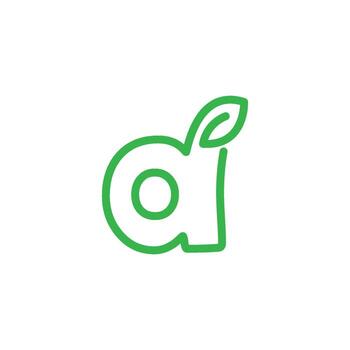 Leaf with initial Letter vector