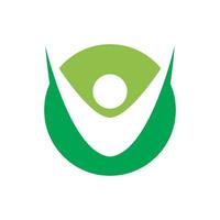logotipo de personas de vida saludable vector