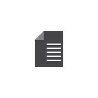 Document flat icon vector