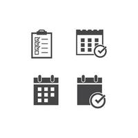 Calendar flat icon vector