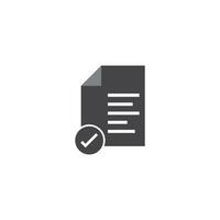 Document flat icon vector