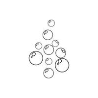 Fresh water bubbles vector