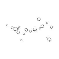Fresco agua burbujas vector