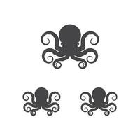 diseño de logotipo de pulpo vector