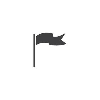 Flag flat icon vector
