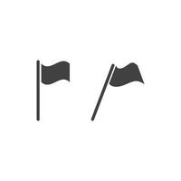 Flag flat icon vector