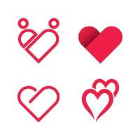 Love logo icon and symbol vector