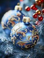 Festive Christmas Decoration Ideas for a Merry Holiday Season. Ai Generated. photo