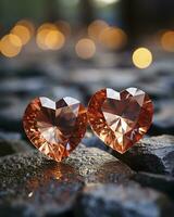 An Unforgettable Proposal. A Valentine's Day to Remember. AI Generated photo