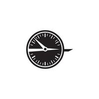 A logo of speed meter icon design vector speedometer silhouette car speedometer isolated