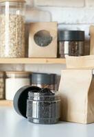Reusing Glass Jars To Store Dried Food Living Sustainable Lifestyle At Home photo