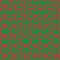 Christmas Geometric Pattern In Green And Red Color vector
