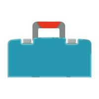 Electrician tool box icon. Flat illustration of electrician tool box vector icon for web design