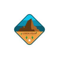 vector illustration badge patch outdoor explore nature