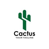 cactus logo icono vector modelo