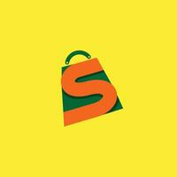 shopping logo icon e commerce online shop vector