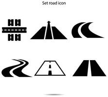 Set road icon vector