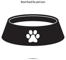 Bowl food for pet icon, Vector illustration